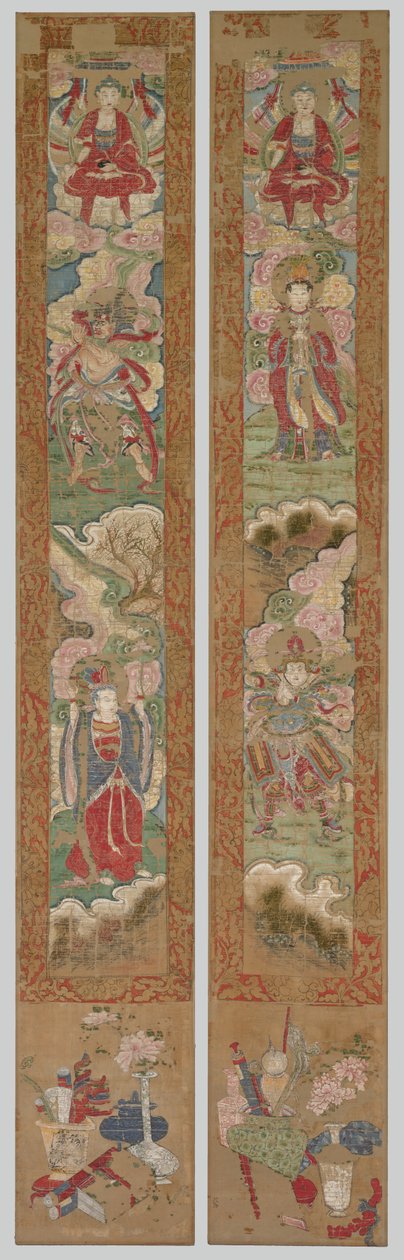Buddhalainen paneeli, 1300-luku. tekijältä Unbekannt