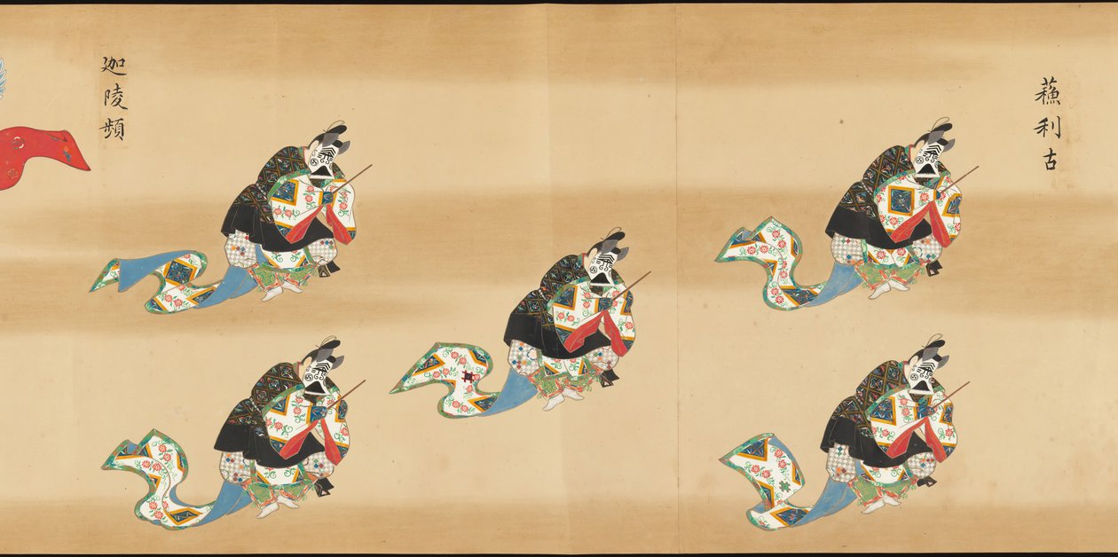 Bugaku-käärö, 1600-luku. tekijältä Unbekannt