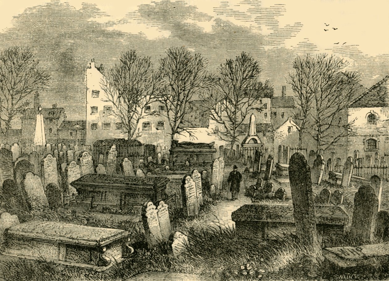 Bunhill Fields Burial-Ground, n. 1872. tekijältä Unbekannt
