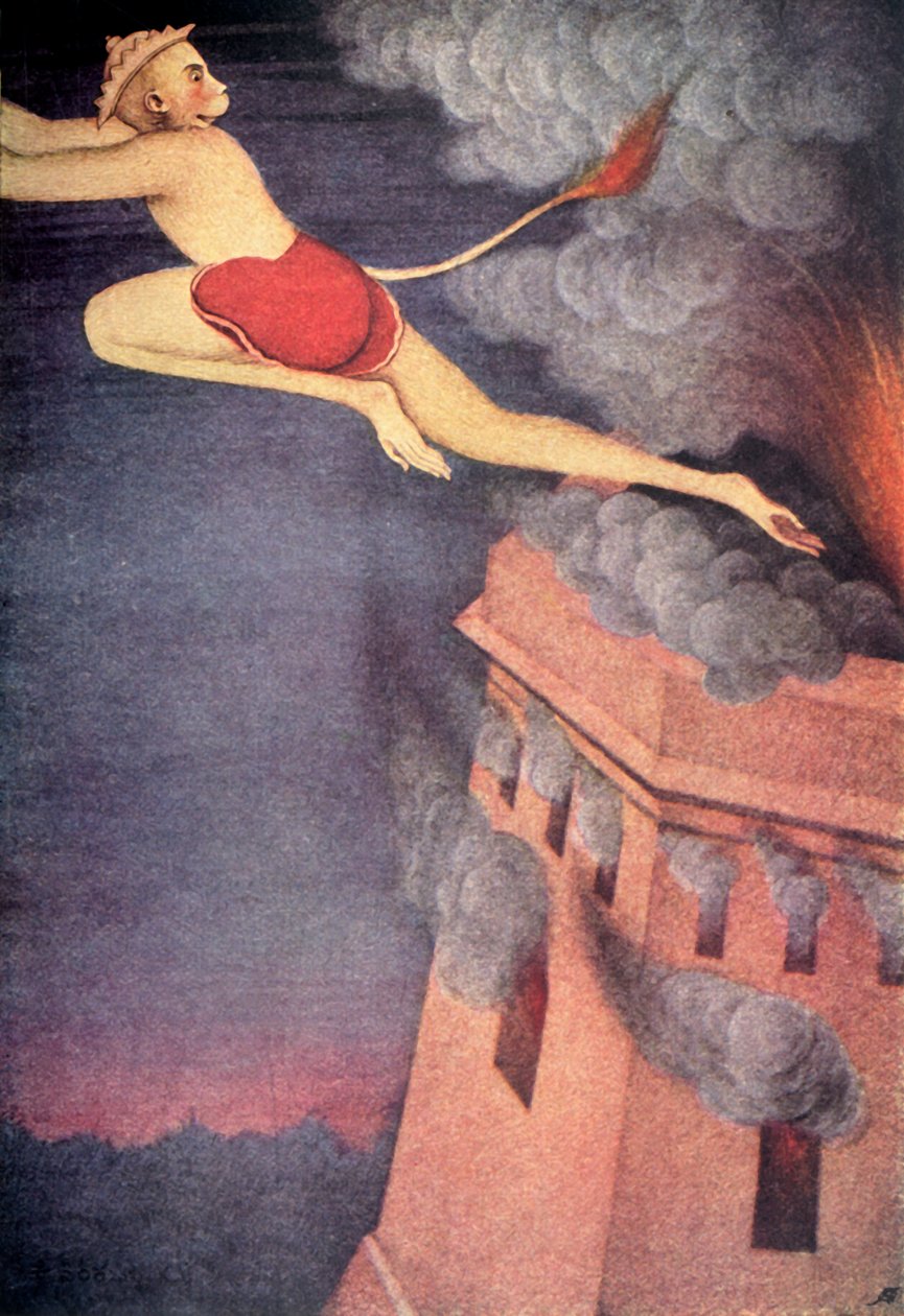"Lankan polttaminen", 1920. tekijältä Unbekannt