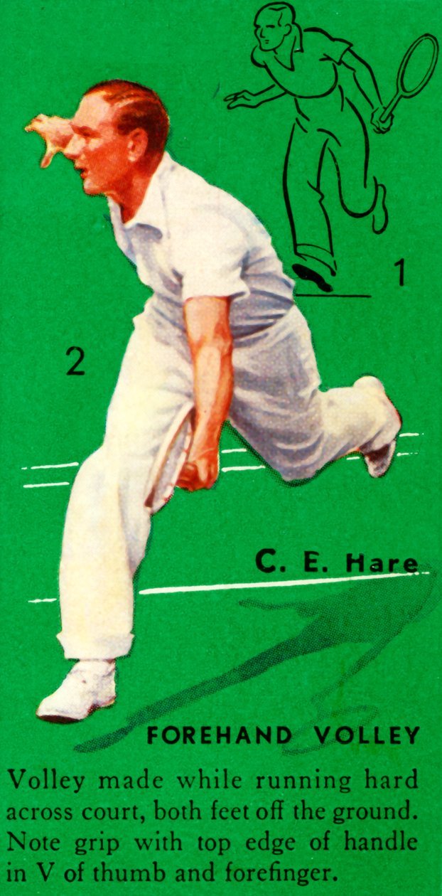 C. E. Hare - Forehand Volley, c1935. tekijältä Unbekannt