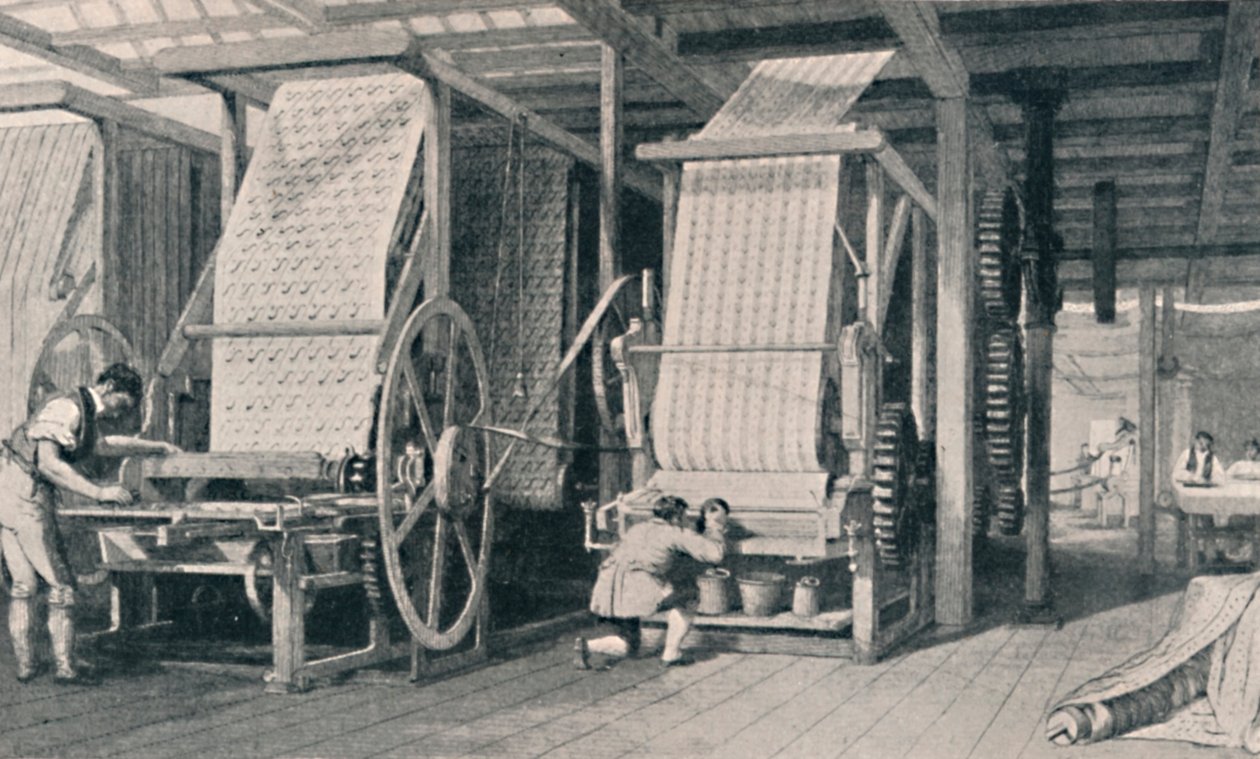 Calico Printing, 1835, 1904 tekijältä Unbekannt