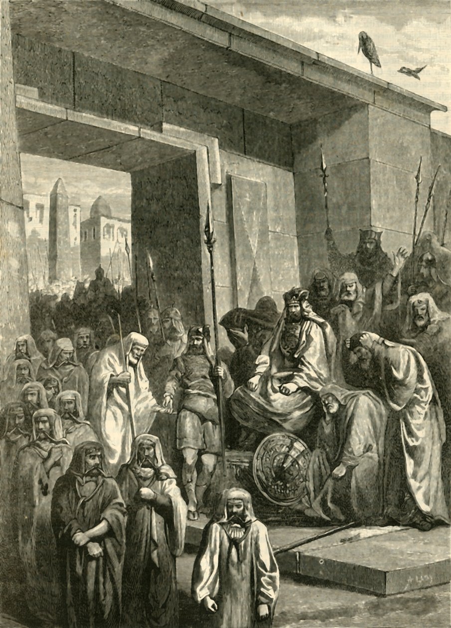 Cambyses ja Psammetichus, 1890. tekijältä Unbekannt