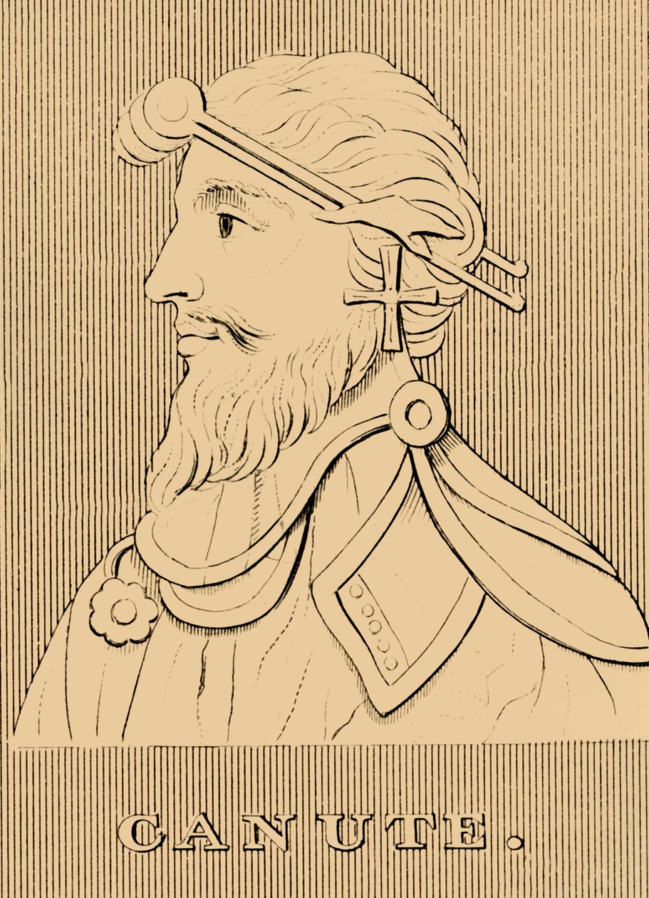 Canute, c995-1035, 1830. tekijältä Unbekannt