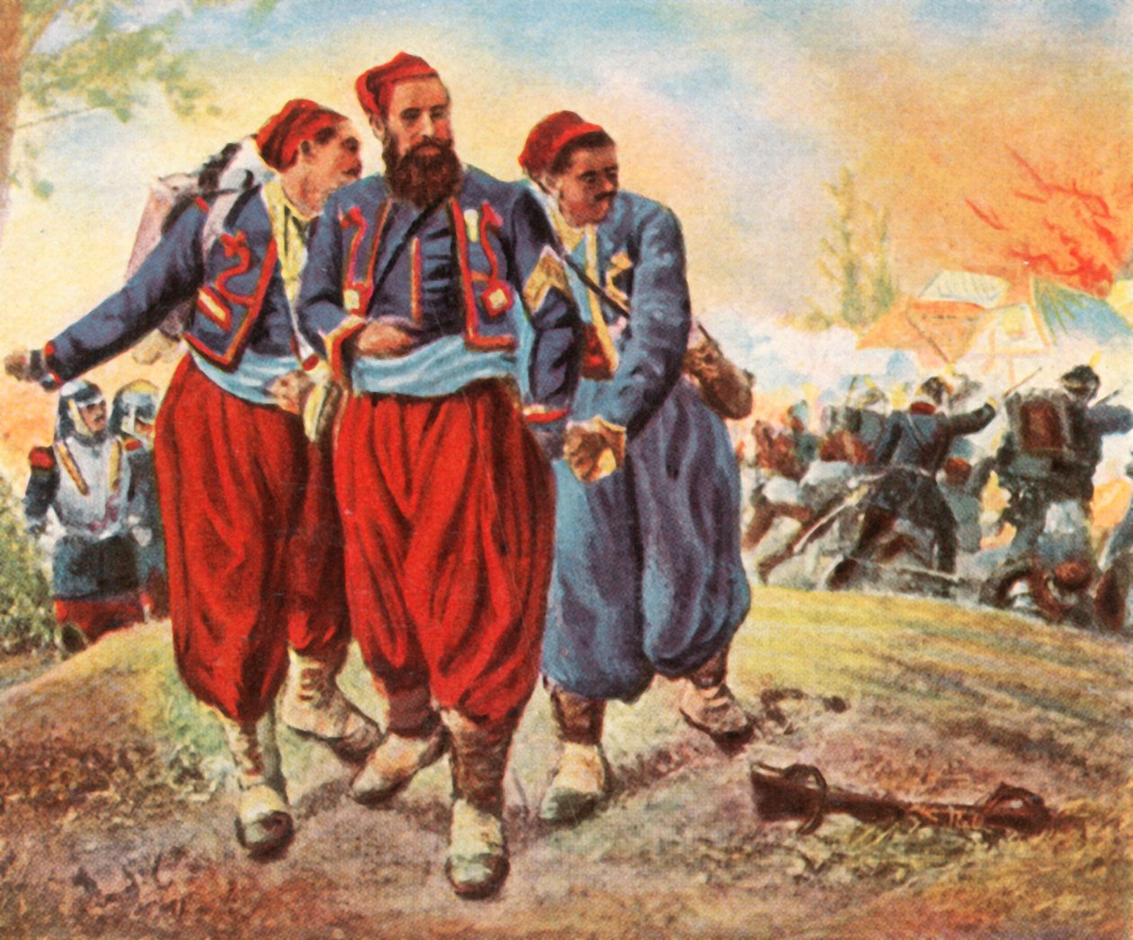 Vangitut turkkilaiset Woerthissa, 6. elokuuta 1870, 1936. tekijältä Unbekannt