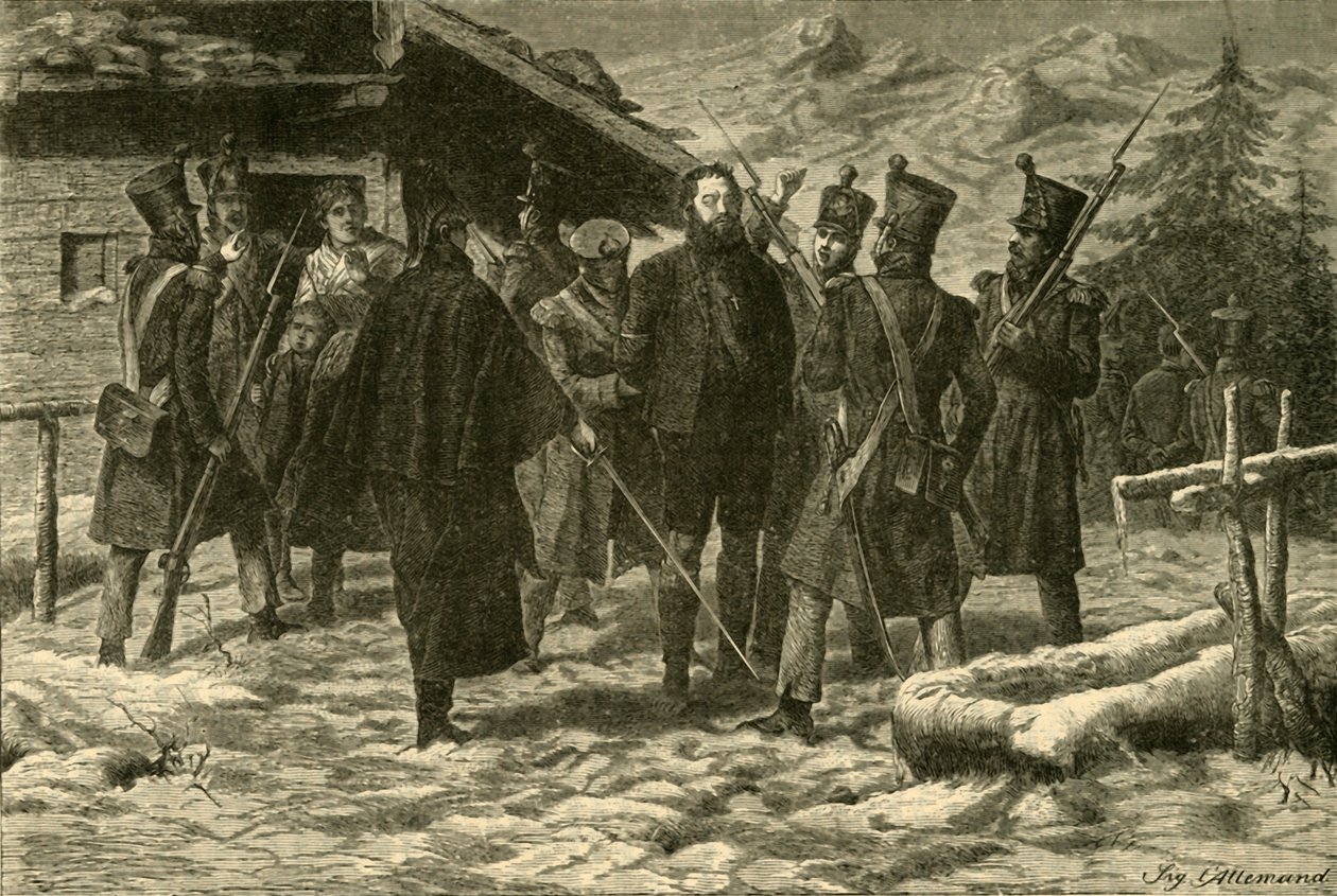 Andrew Hoferin vangitseminen 1810, 1890. tekijältä Unbekannt