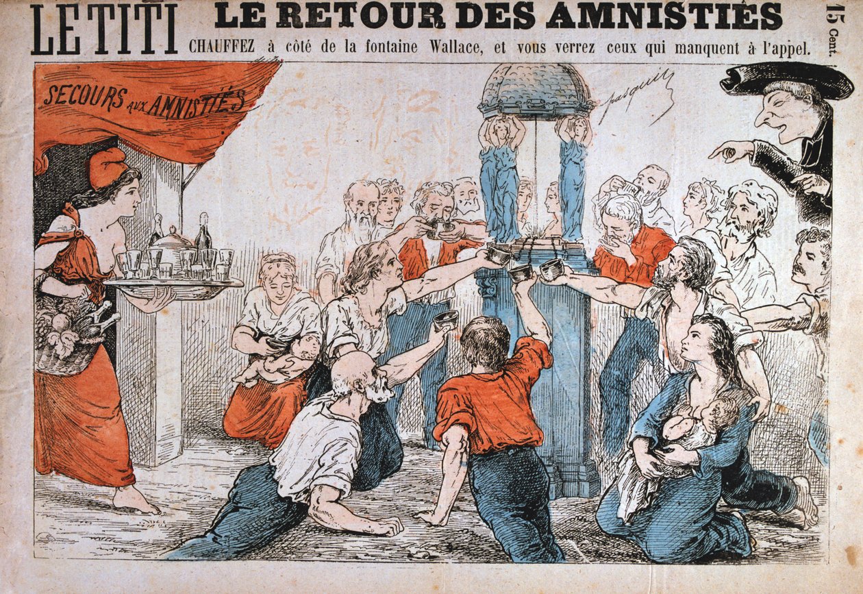 Sarjakuva, Pariisin kommuuni, 1871 tekijältä Unbekannt