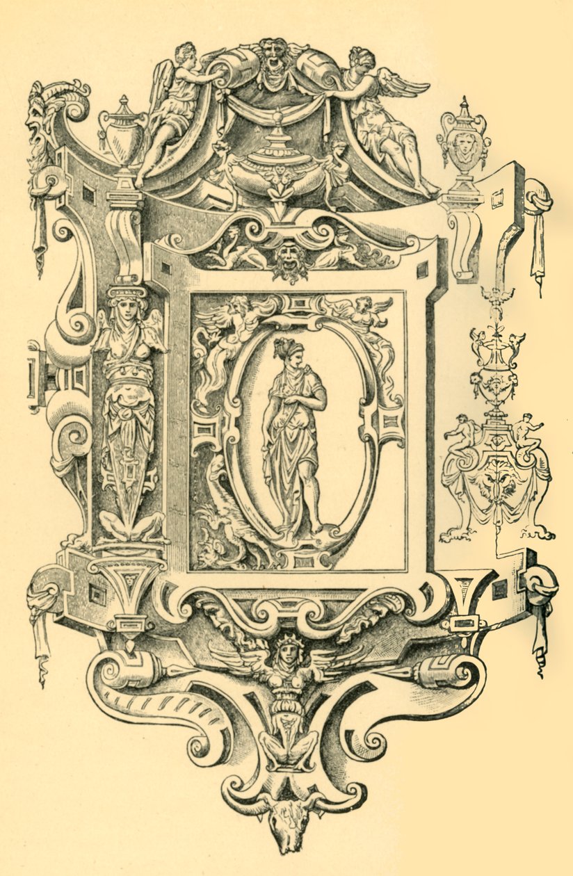 Cartouche, 1500-luvun puoliväli, 1881. tekijältä Unbekannt