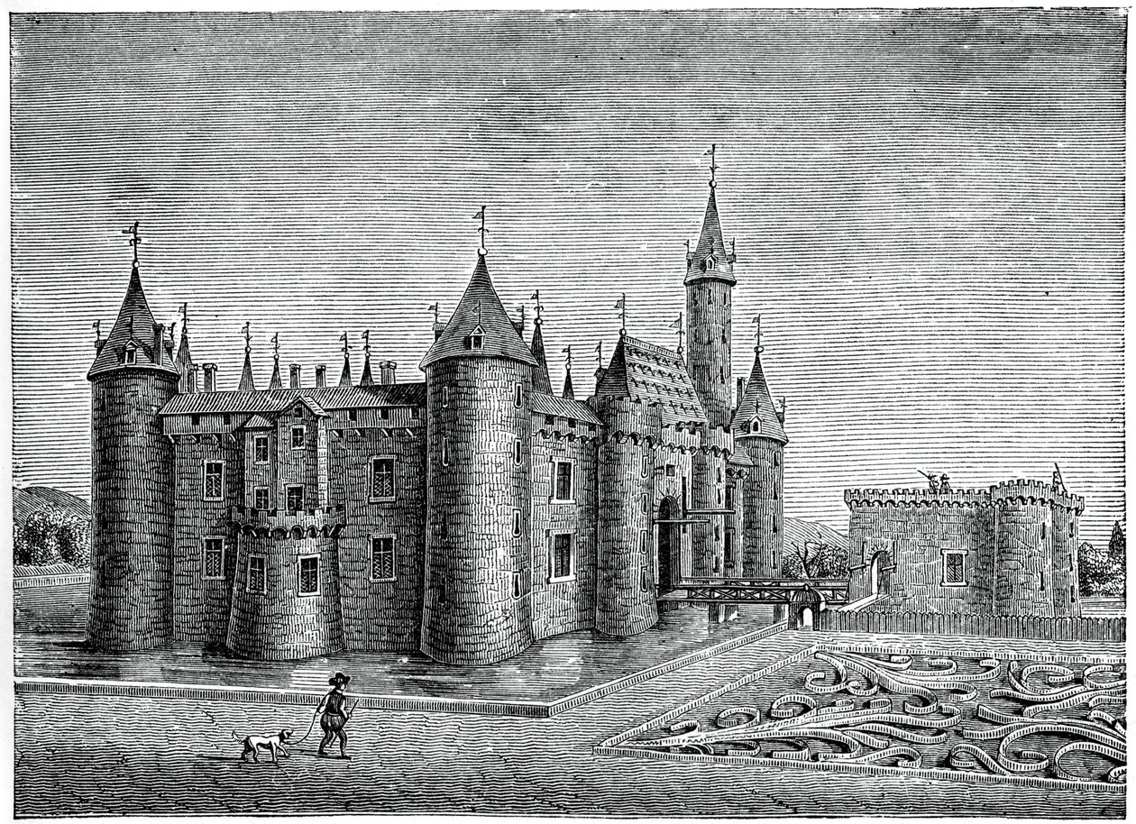 Marcoussisin linna, lähellä Rambouilletia, 1600-luku, 1870 tekijältä Unbekannt