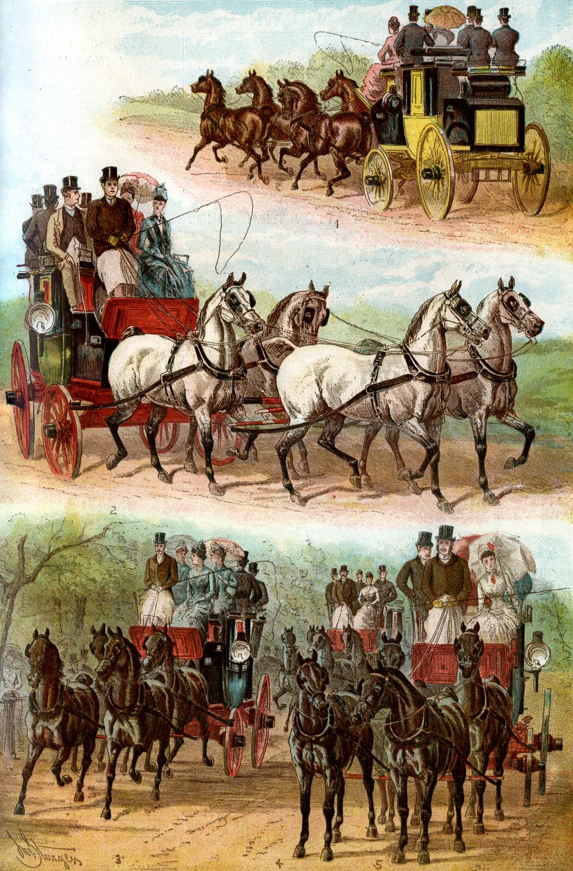 Juhlitut joukkueet puistossa, 1887 tekijältä Unbekannt