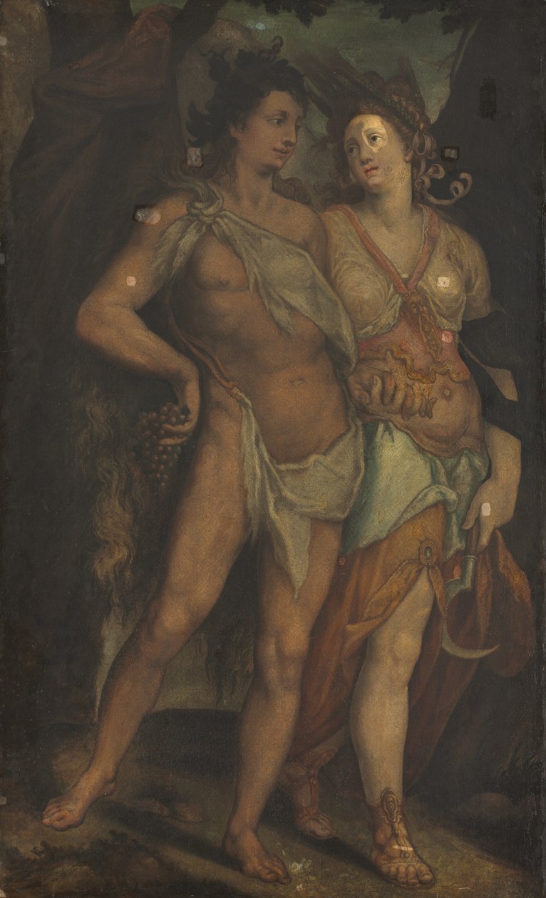 Ceres ja Bacchus, 1600-luku. tekijältä Unbekannt