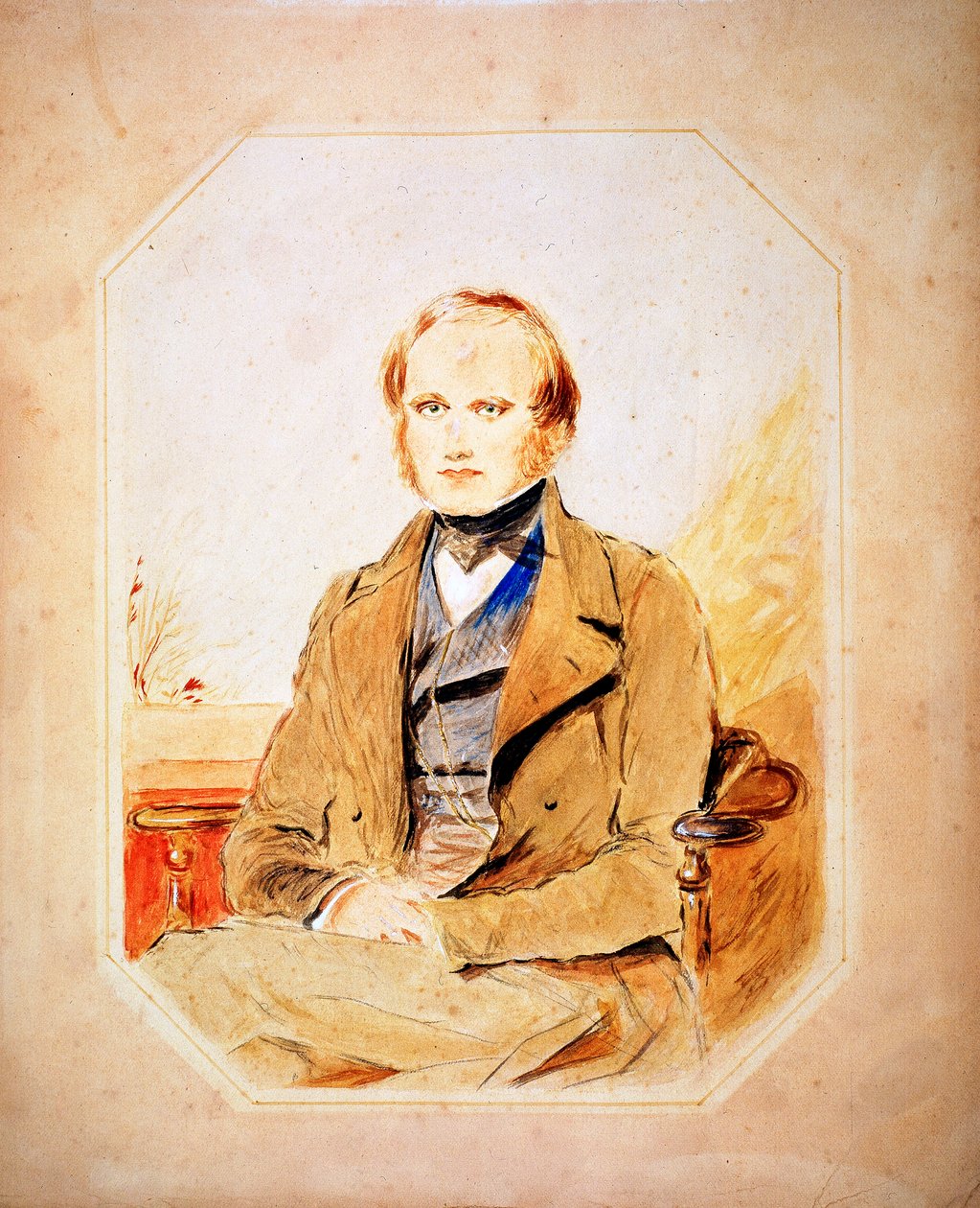 Charles Darwin, englantilainen luonnontieteilijä tekijältä Unbekannt