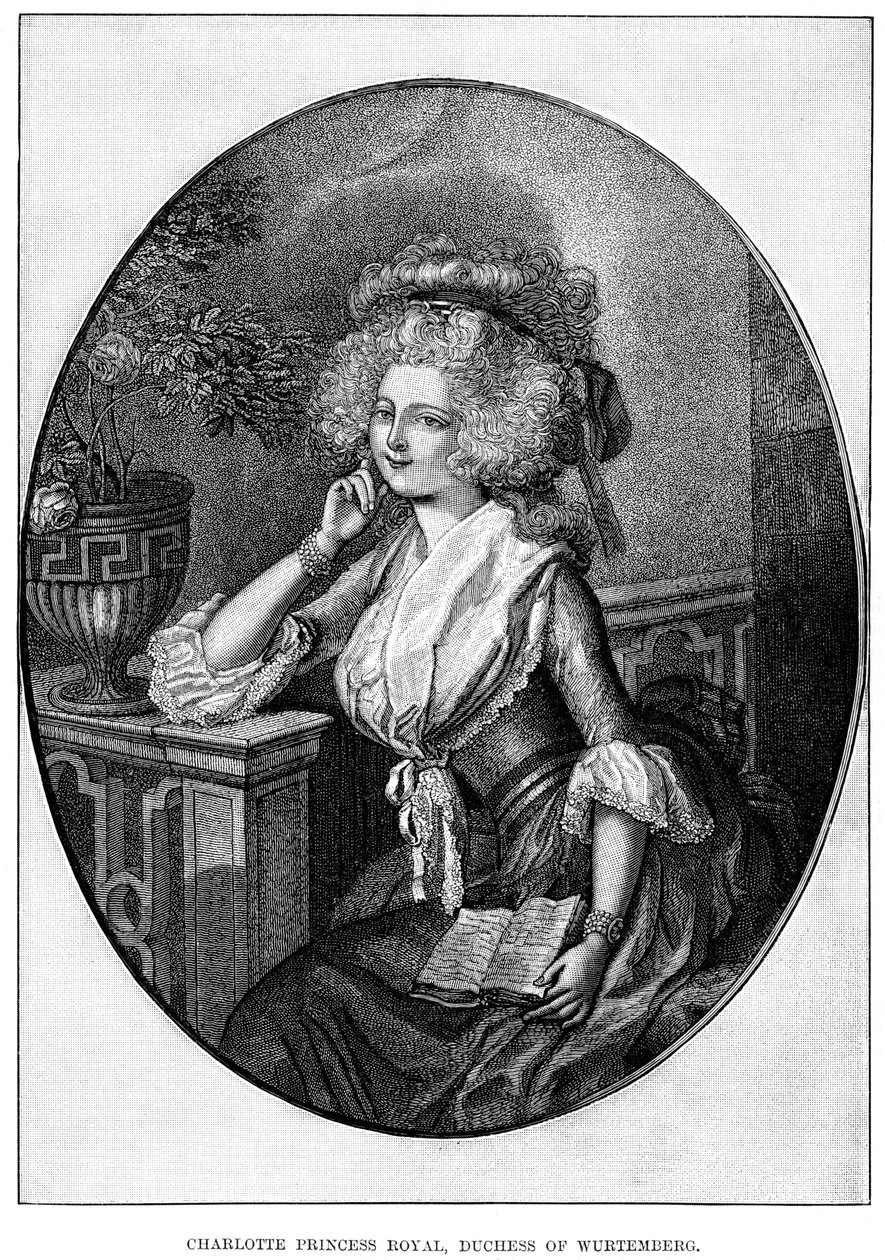 Charlotte Princess Royal, Württembergin herttuatar, 1800-luku tekijältä Unbekannt