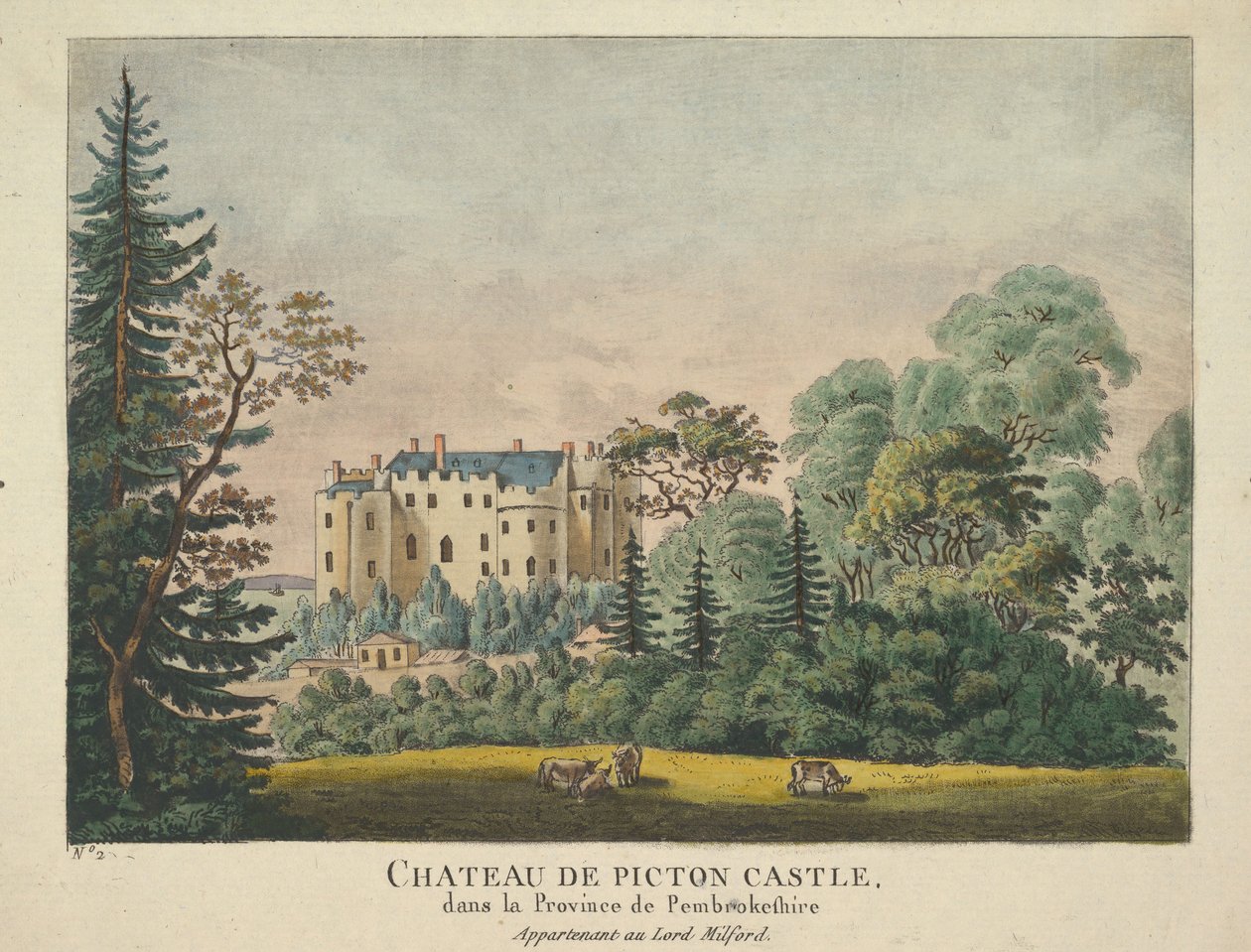 Chateau de Pictonin linna, 1735-43. tekijältä Unbekannt