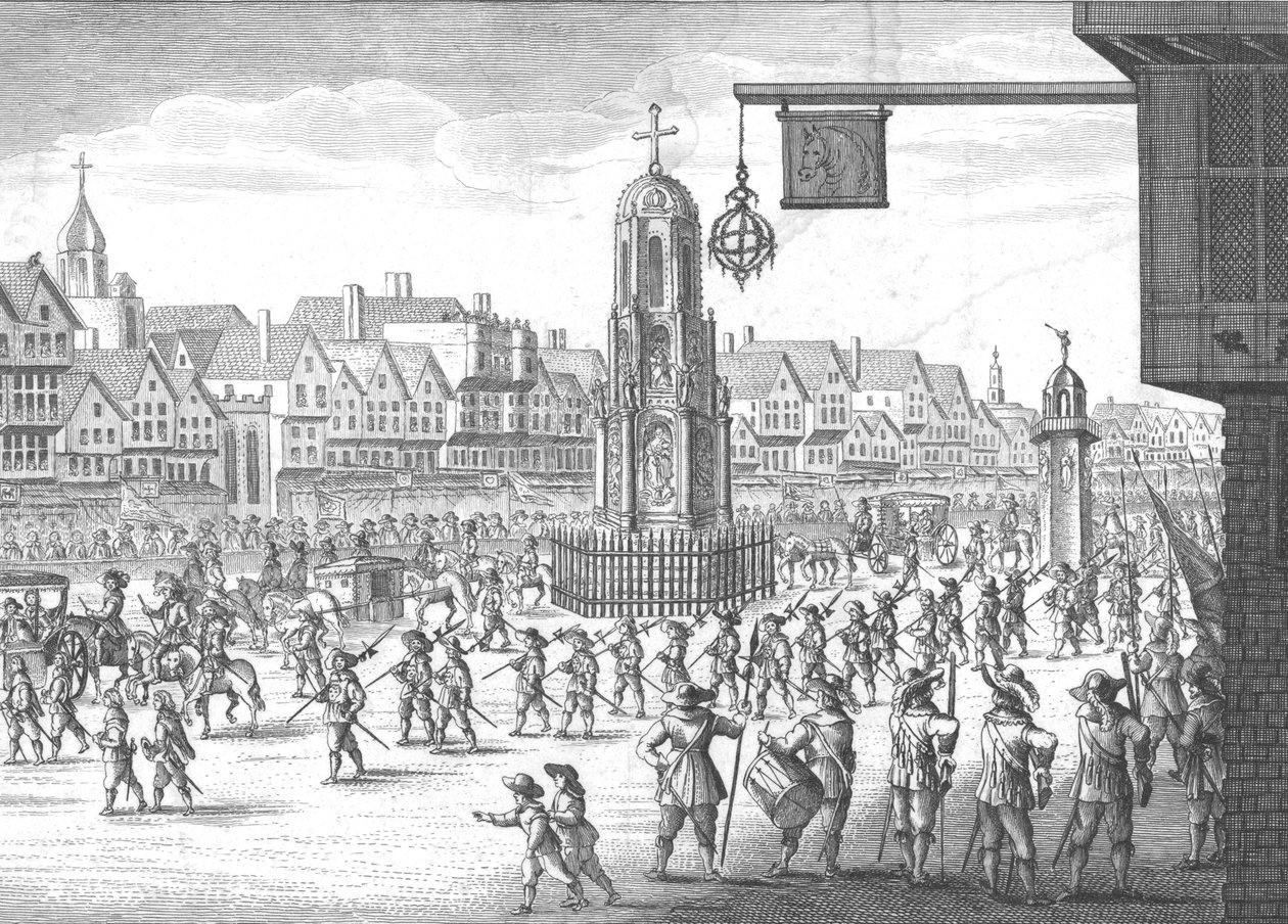 Cheapside, Cross and Conduit, 1638, 1809. tekijältä Unbekannt