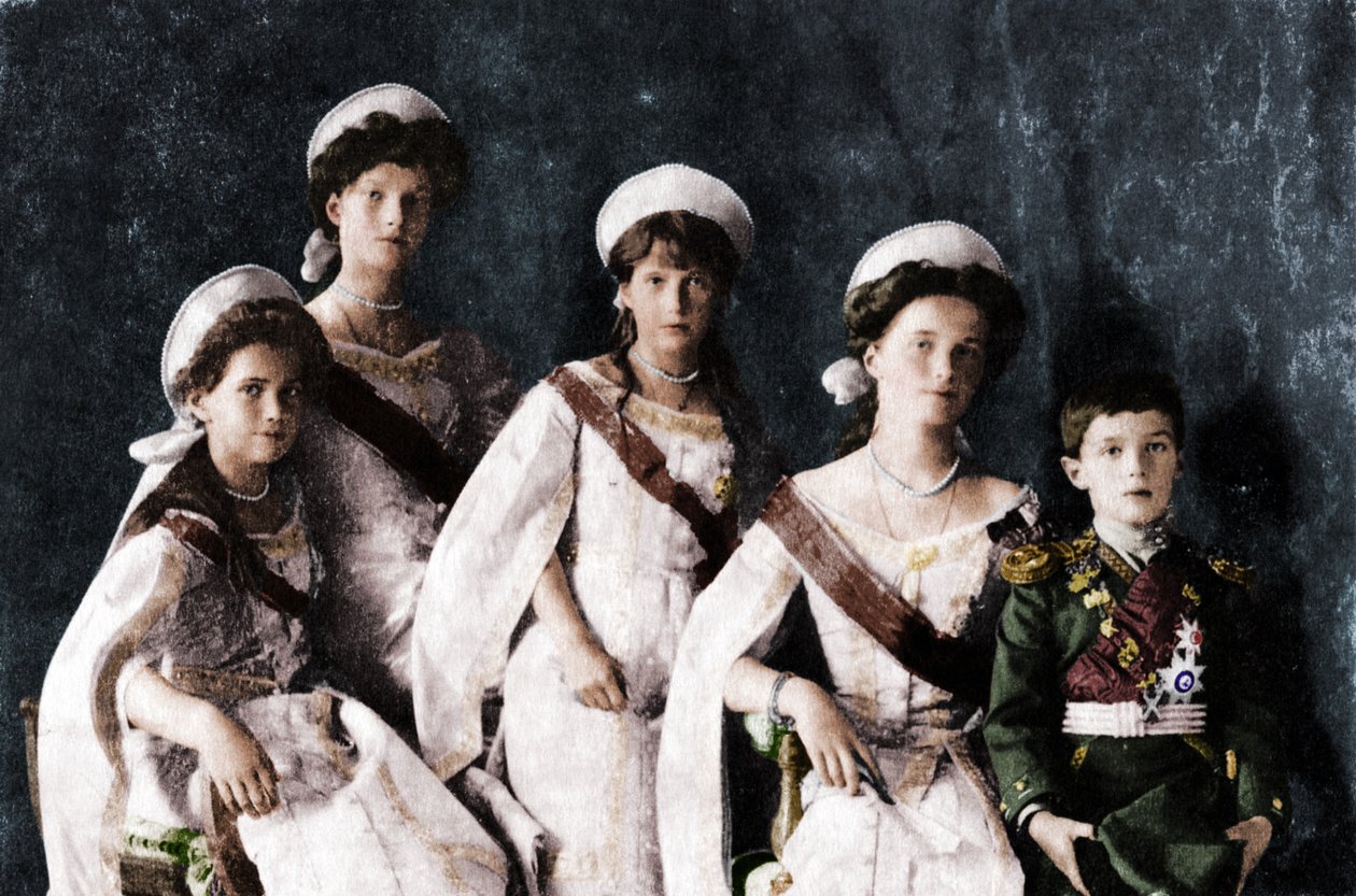 Venäjän tsaari Nikolai II:n lapset, 1910. tekijältä Unbekannt