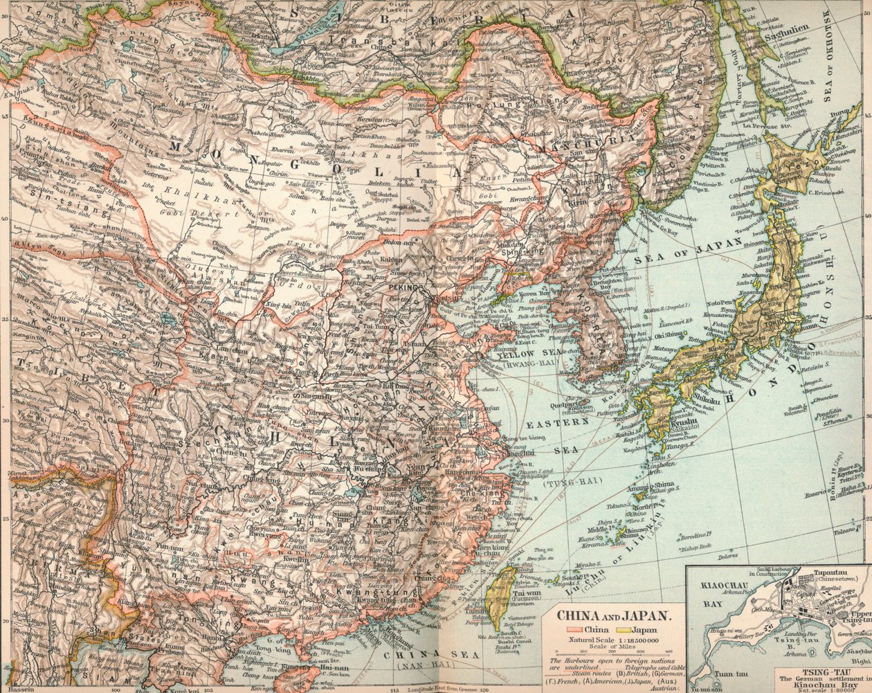 Kiina ja Japani, c1903, 1904 tekijältä Unbekannt
