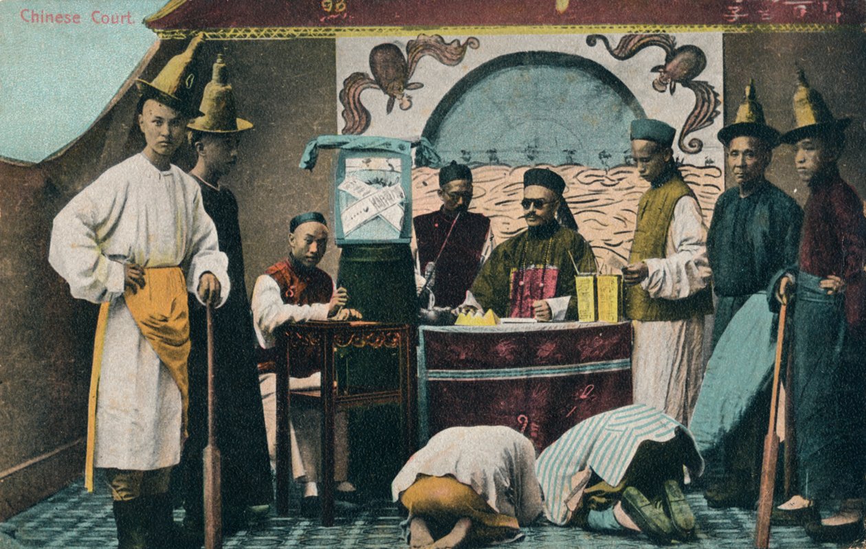 Kiinan tuomioistuin, c1900 tekijältä Unbekannt