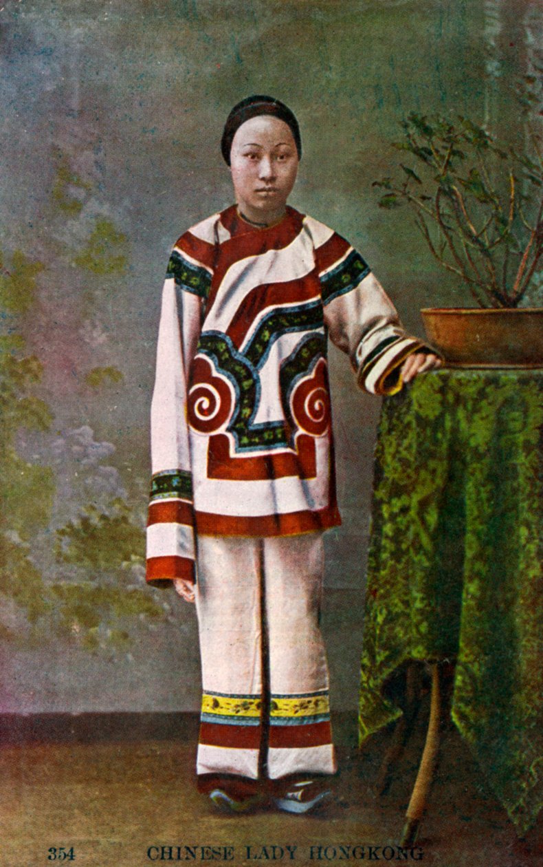 Kiinalainen nainen, Hongkong, 1900-luku tekijältä Unbekannt