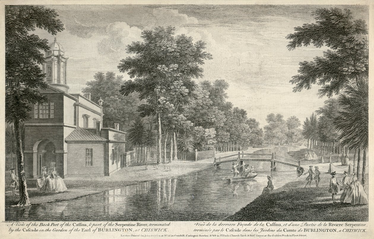 Chiswick House, Hounslow, Lontoo, 1750 tekijältä Unbekannt