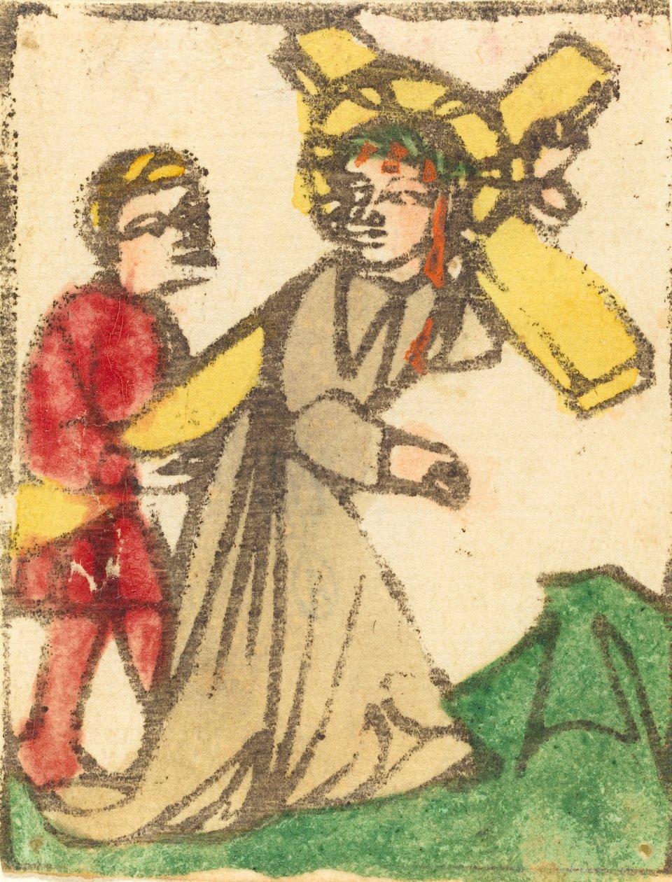 Kristus kantaa ristiä, 14251450. tekijältä Unbekannt