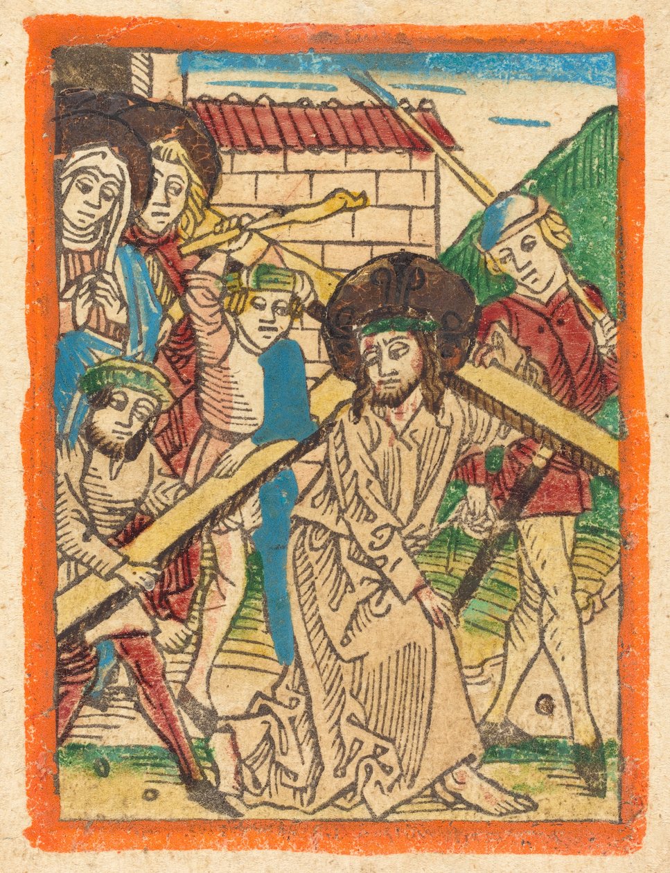 Kristus kantaa ristiä, n. 1470. tekijältä Unbekannt