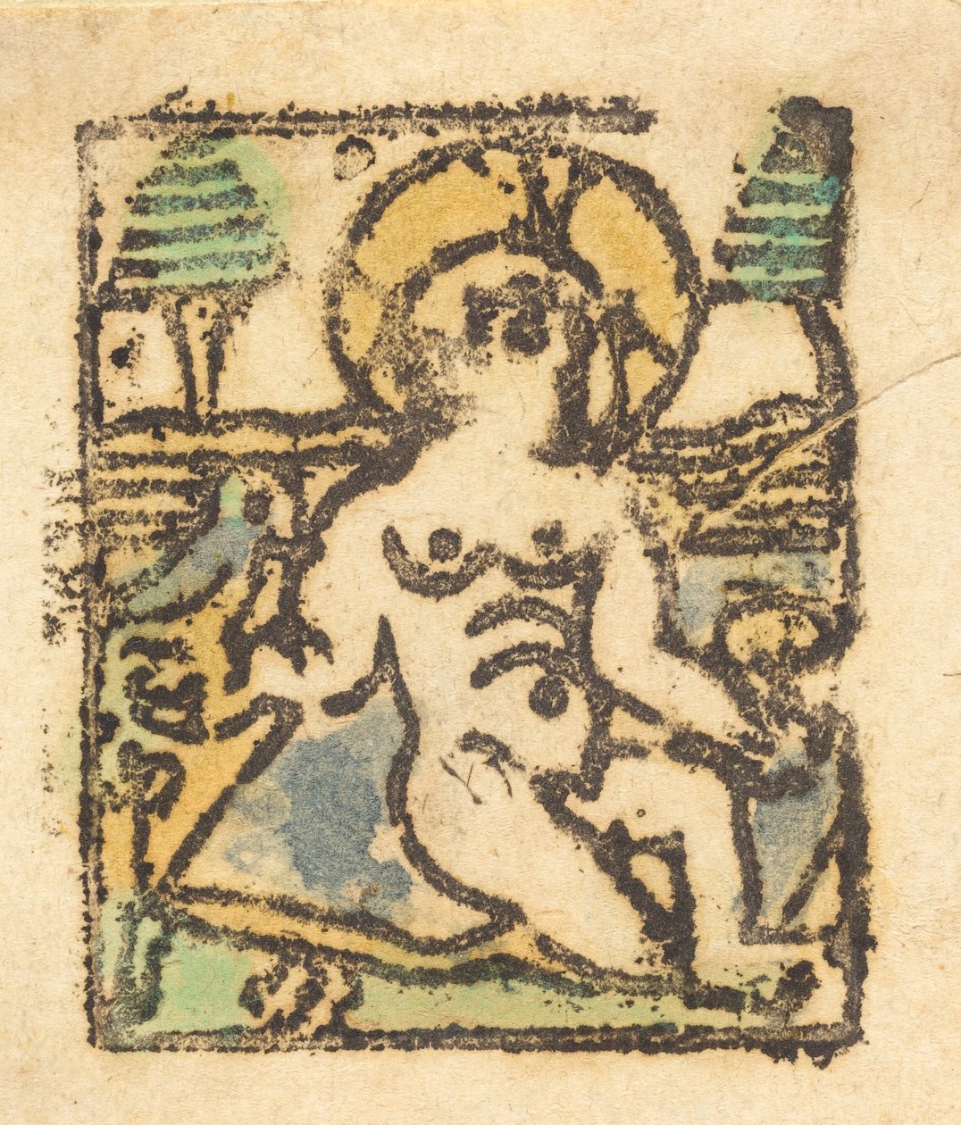 Kristus-lapsi linnun kanssa, 1480. tekijältä Unbekannt