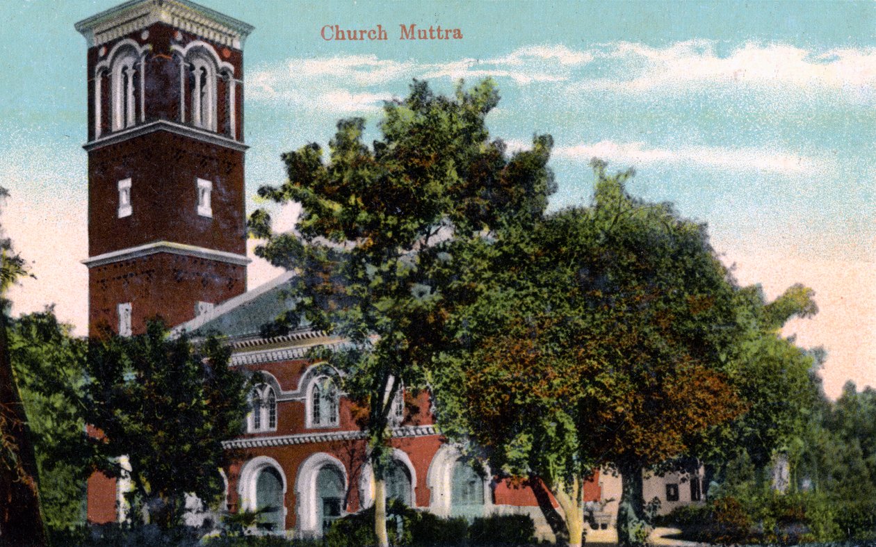 Christ Church, Muttra, Intia, 1900-luku tekijältä Unbekannt
