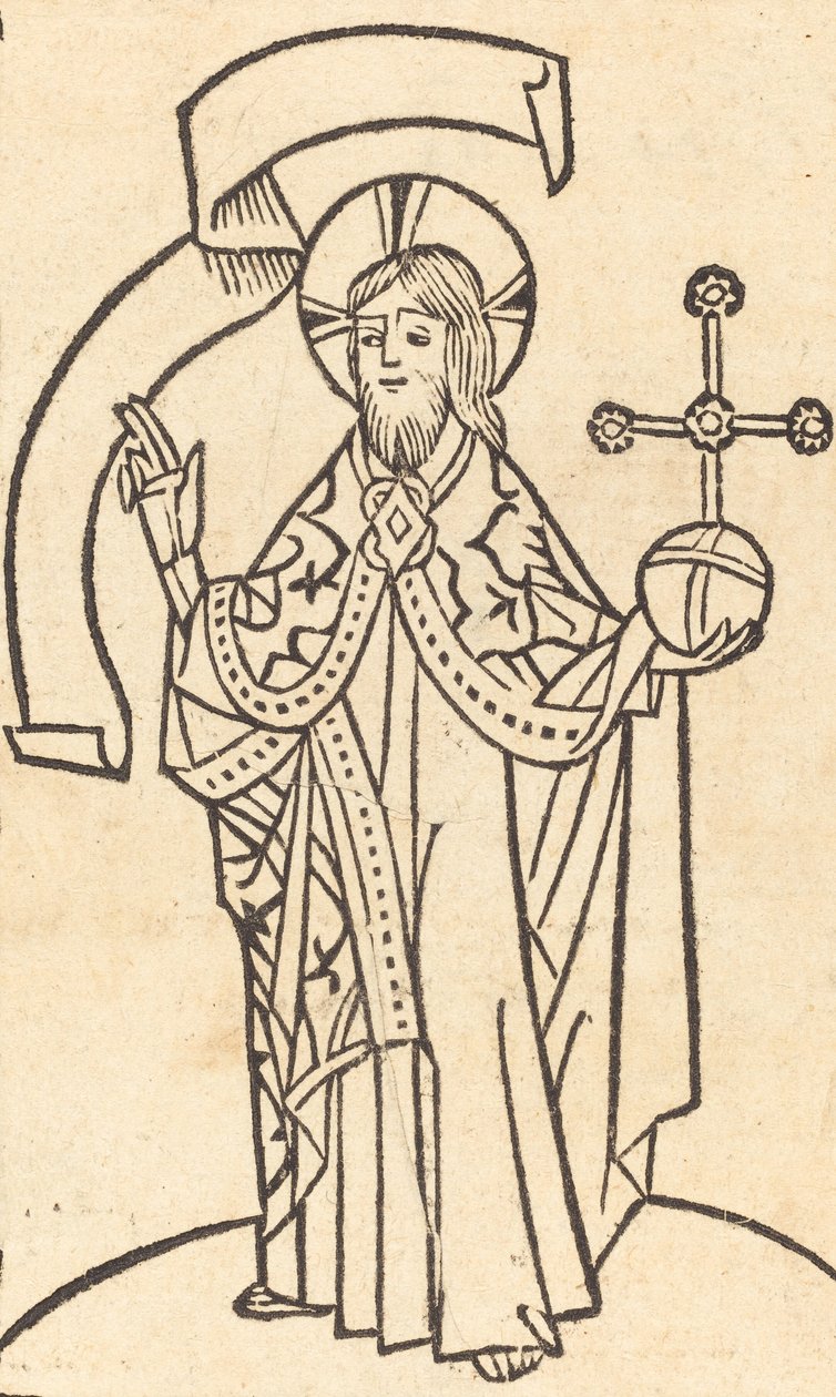 Kristus ennen Salvatorea, n. 1475. tekijältä Unbekannt