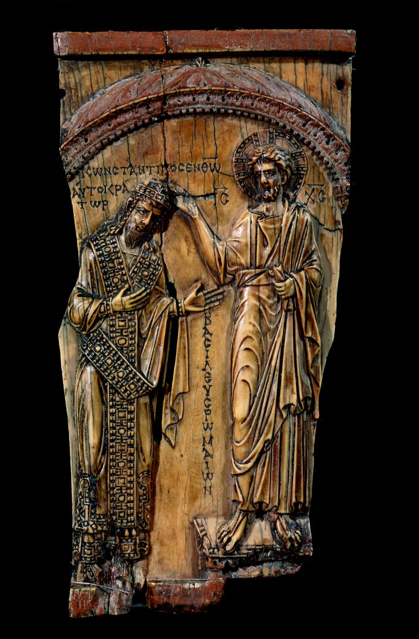 Kristus kruunaa keisari Konstantinus VII:n, 945 tekijältä Unbekannt