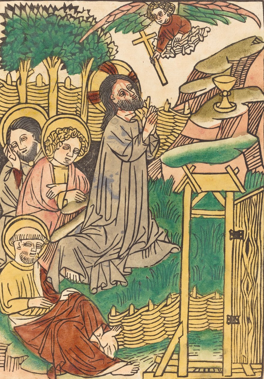Kristus Öljymäellä, n. 14501460. tekijältä Unbekannt