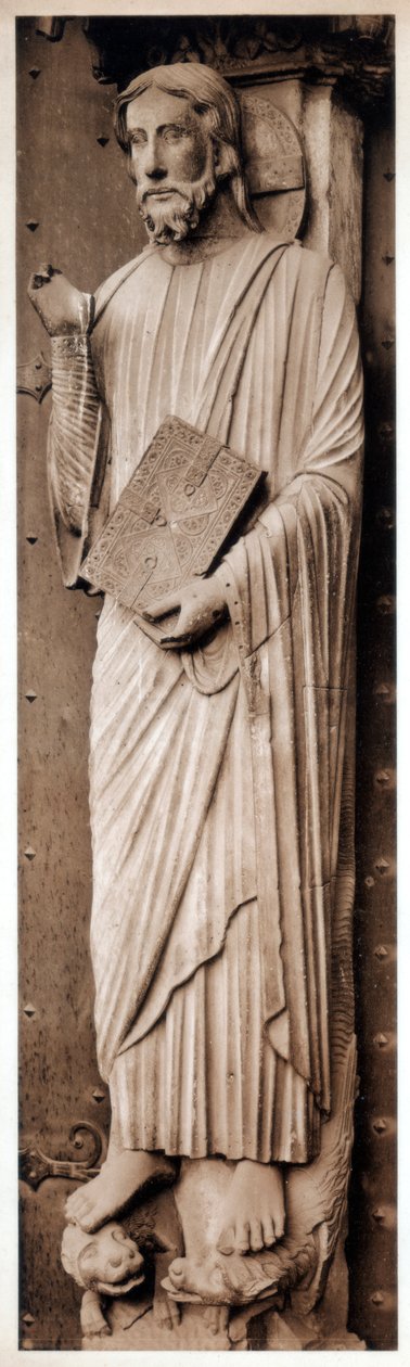 Kristus-opetus, Chartresin katedraali, Ranska, 1200-luku tekijältä Unbekannt