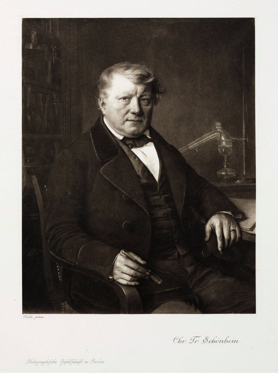 Christian Friedrich Schonbein, saksalainen kemisti, n. 1860 tekijältä Unbekannt