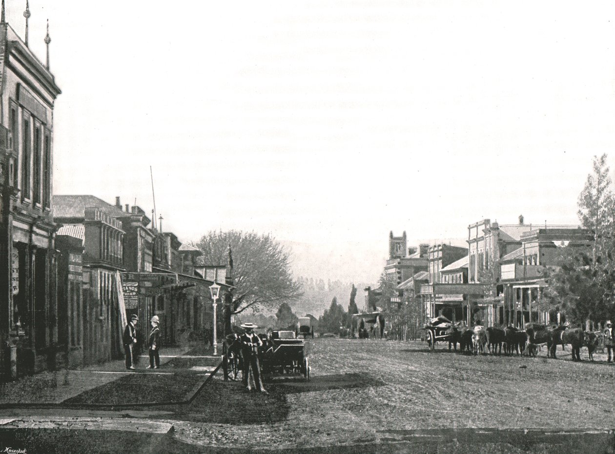 Church Street, Maritzburg, Etelä-Afrikka, 1895. tekijältä Unbekannt