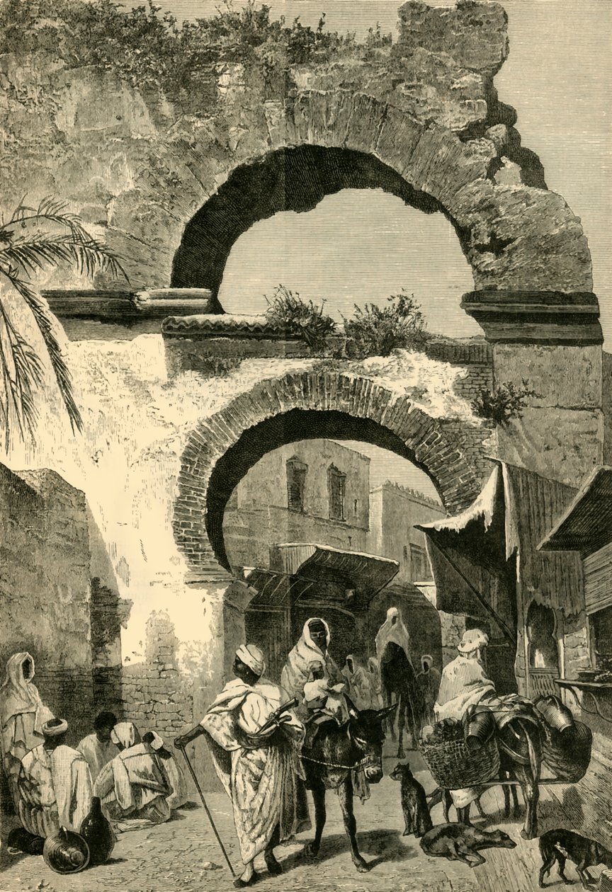 Kaupungin portti Tunisissa, 1881. tekijältä Unbekannt