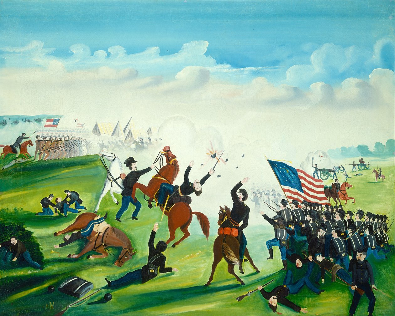 Sisällissodan taistelu, 1861 tai sen jälkeen. tekijältä Unbekannt