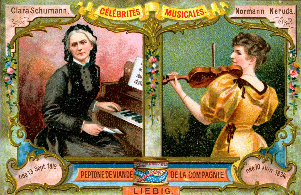 Clara Schumann ja Wilma Norman-Neruda, 1900 tekijältä Unbekannt