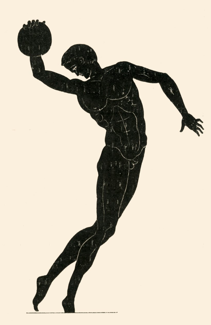 Klassinen kiekonheitto, 1908. tekijältä Unbekannt