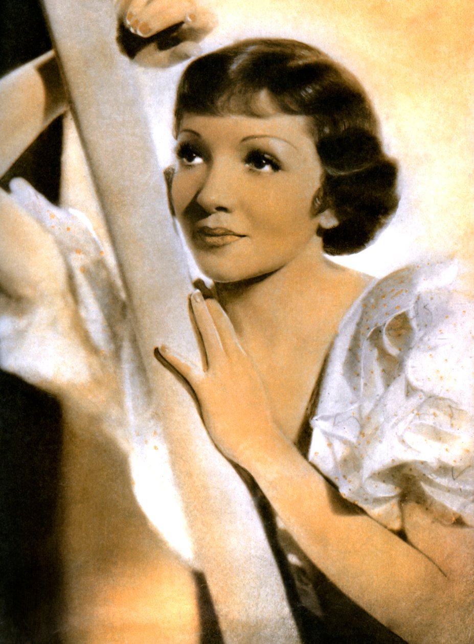 Claudette Colbert, ranskalaissyntyinen amerikkalainen näyttelijä, 1934-1935 tekijältä Unbekannt