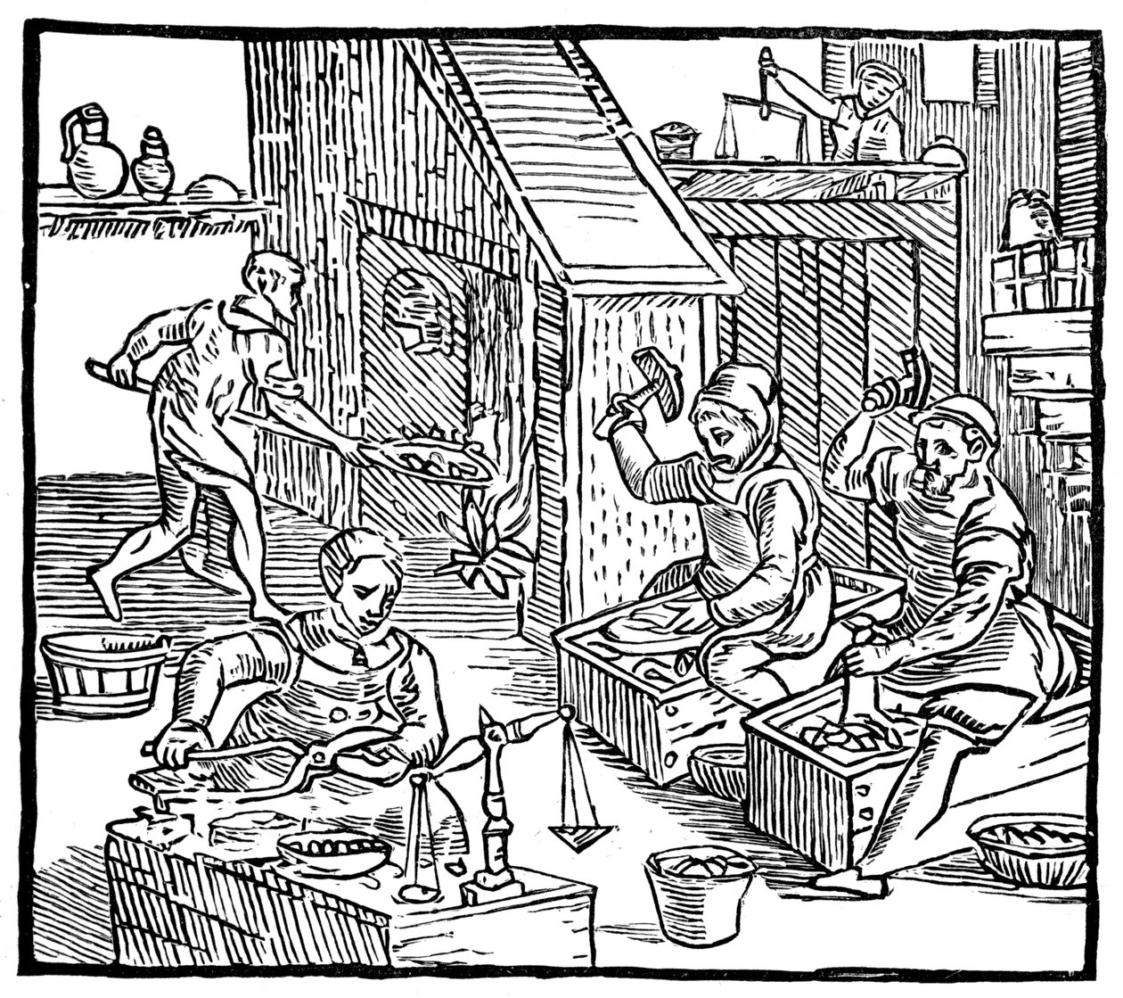 Kolikkokoneet työssä, 1577, 1893 tekijältä Unbekannt