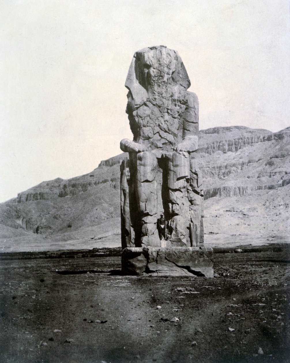 Memnonin kolossit, Thebes, Egypti, 1852 tekijältä Unbekannt