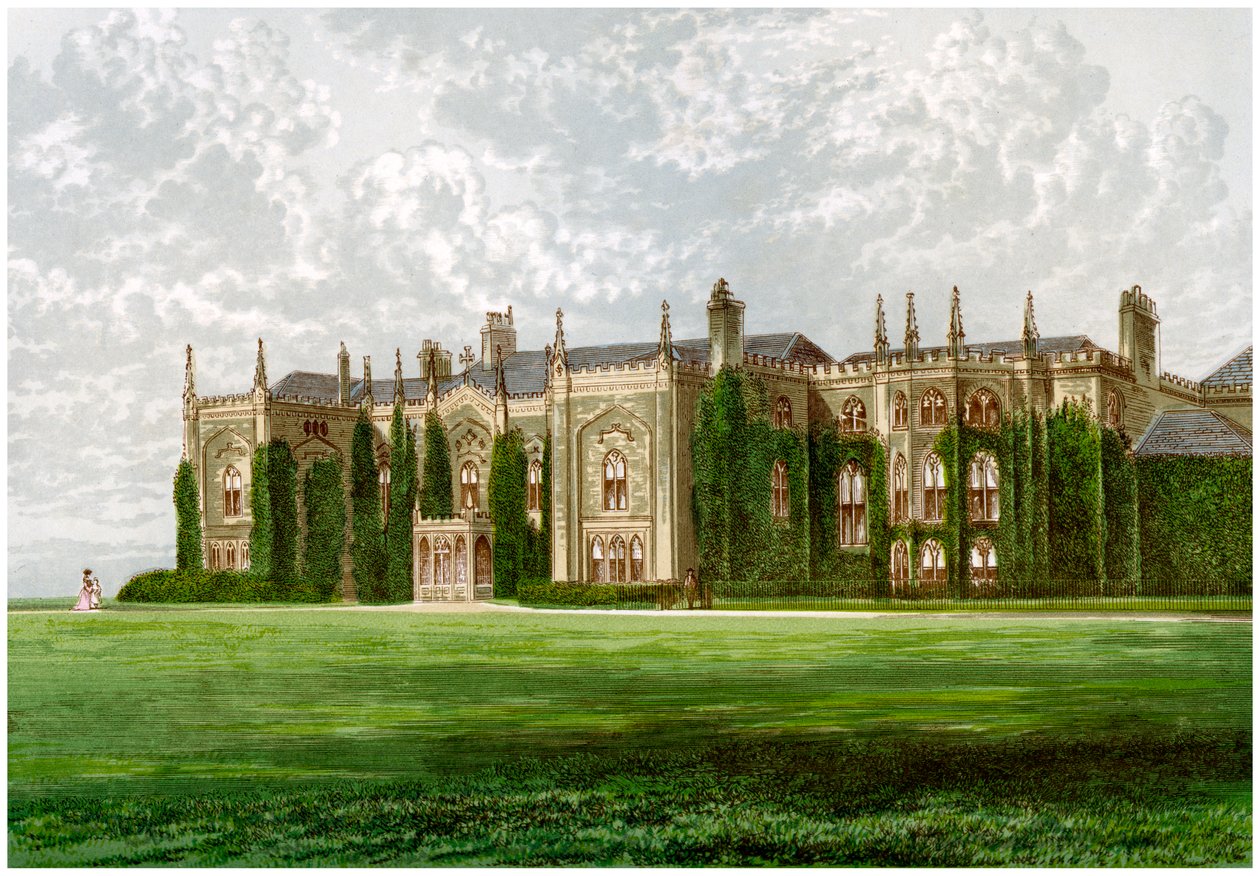 Combermere Abbey, Shropshire, varakreivi Combermeren koti, c1880 tekijältä Unbekannt