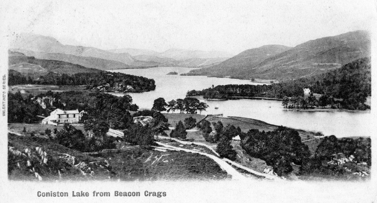 Coniston Lake, Lake District, Cumbria, 1902 tekijältä Unbekannt