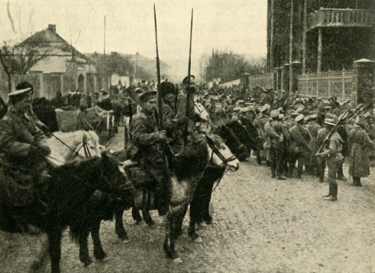 Kasakkosotilaat, Ensimmäinen maailmansota, 1914, c1920. tekijältä Unbekannt