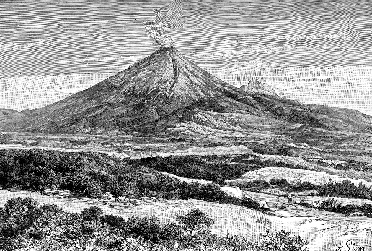 Cotopaxi-tulivuori, Ecuador, 1895 tekijältä Unbekannt