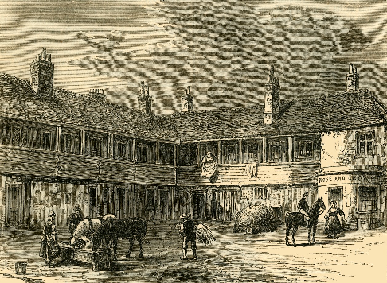 Ruusun ja kruunun piha, 1820, n. 1876. tekijältä Unbekannt
