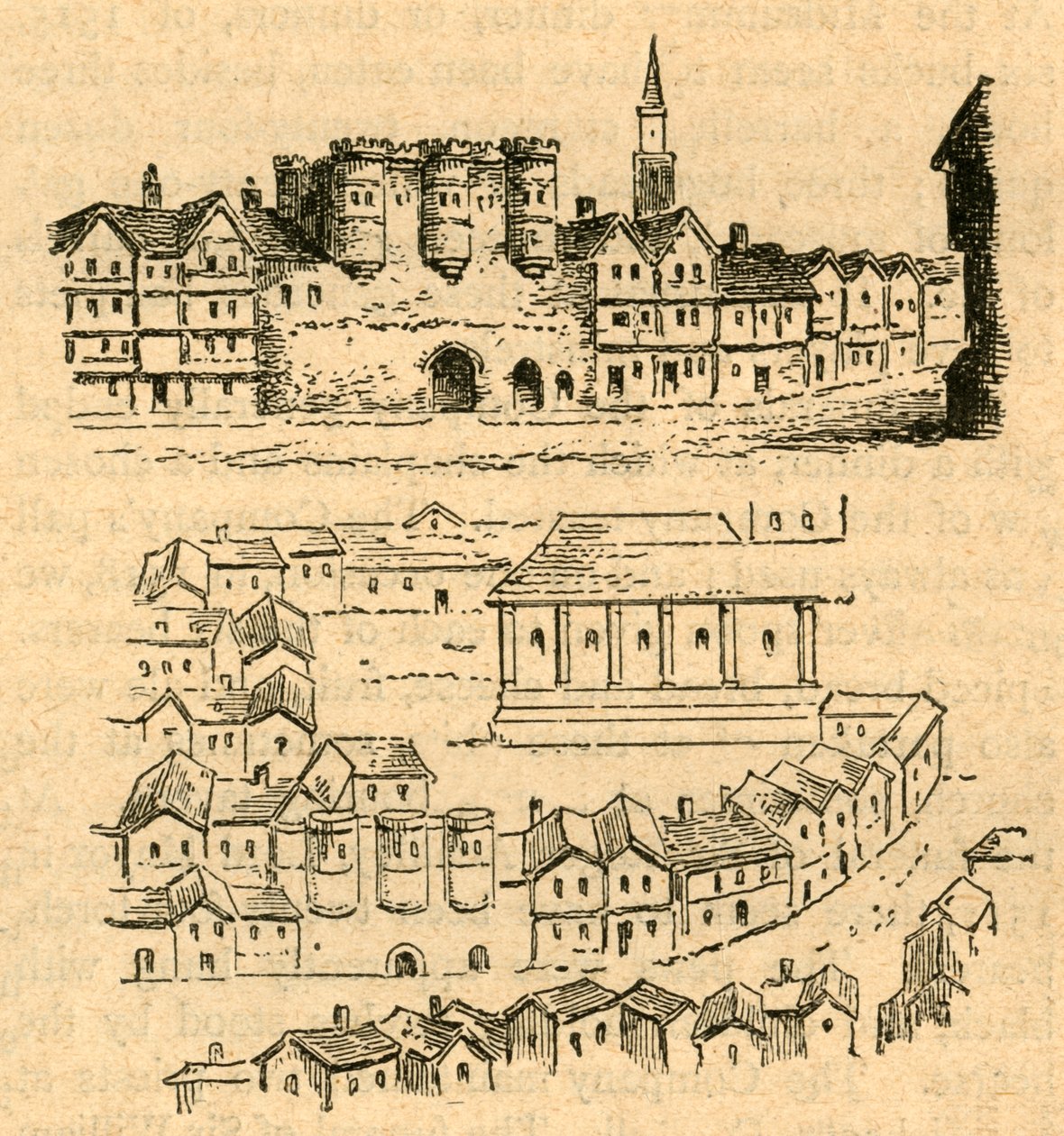 Cromwell House, Aggassin kartalta, 1897. tekijältä Unbekannt