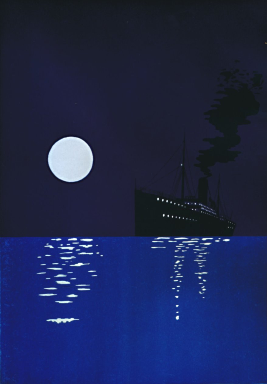 Risteilyalus merellä Moonlightissa, 1909. tekijältä Unbekannt
