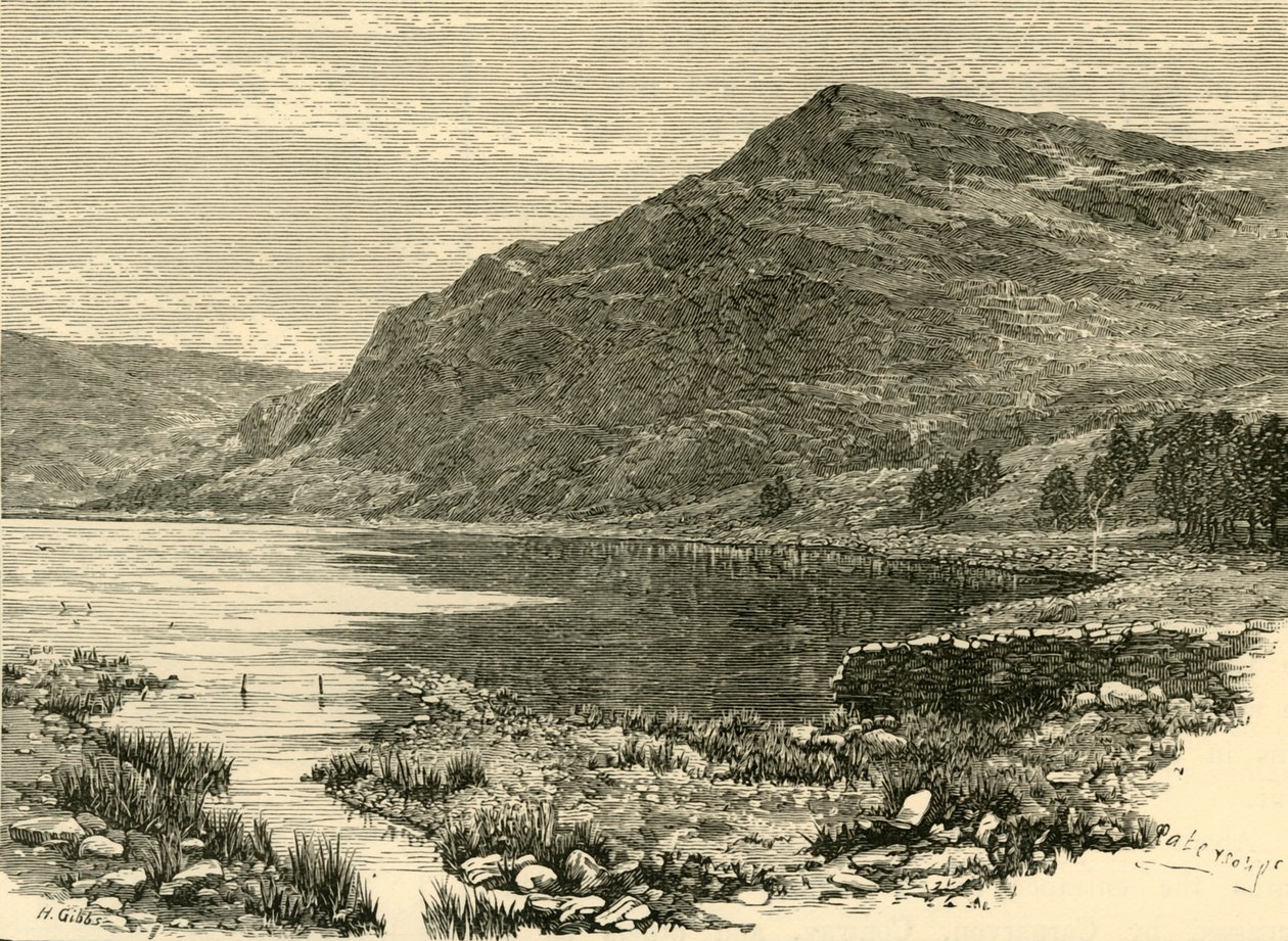 Cwm Buchan Lake ja Craig-Y-Saith, 1898. tekijältä Unbekannt