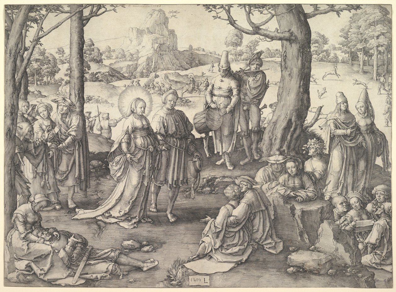 Pyhän Maria Magdaleenan tanssi, 1519. tekijältä Unbekannt